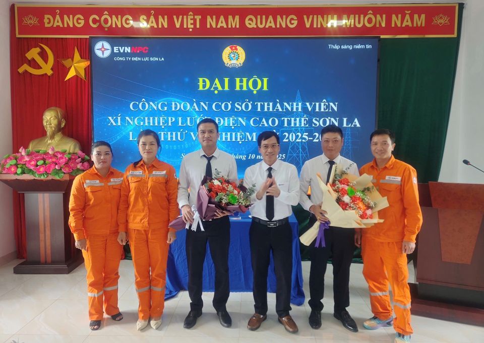 Xí nghiệp Lưới điện cao thế Sơn La: Tổ chức Đại hội Công đoàn cơ sở thành viên nhiệm kỳ 2025 - 2030 